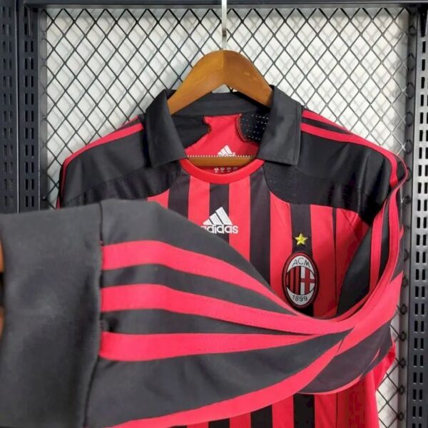 Ac Milan 200708 Home Long Sleeves Retro Jersey 59680