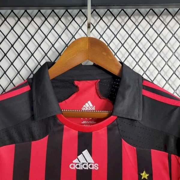 Ac Milan 200708 Home Long Sleeves Retro Jersey 59685