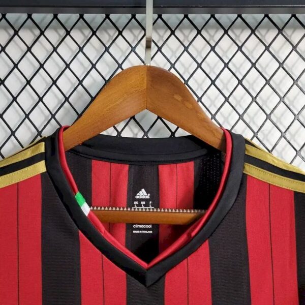 Ac Milan 201314 Home Long Sleeves Retro Jersey 59564