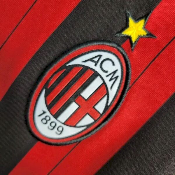 Ac Milan 201314 Home Long Sleeves Retro Jersey 59565