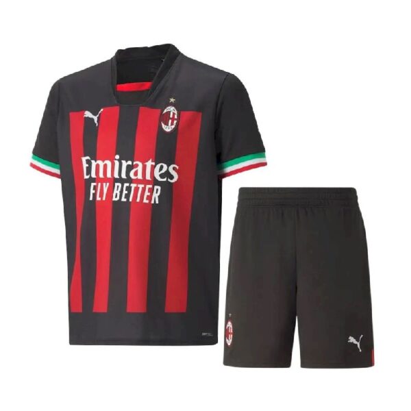 Ac Milan 202223 Home Kids Jersey And Shorts Kit 48163