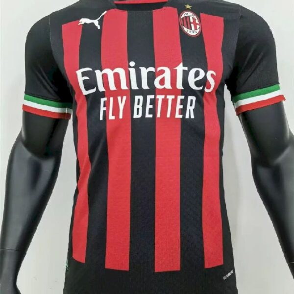 Ac Milan 202223 Home Player Version Jersey 42438