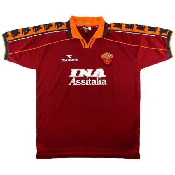 As Roma 1998 1999 Home Retro Jersey