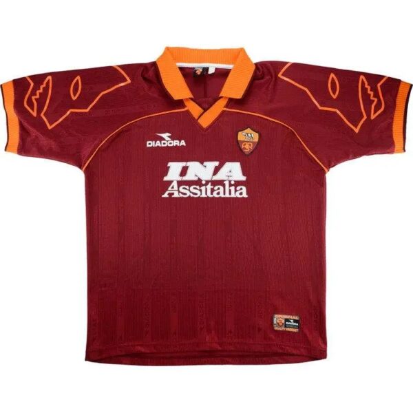 As Roma 1999 2000 Home Retro Jersey 35512