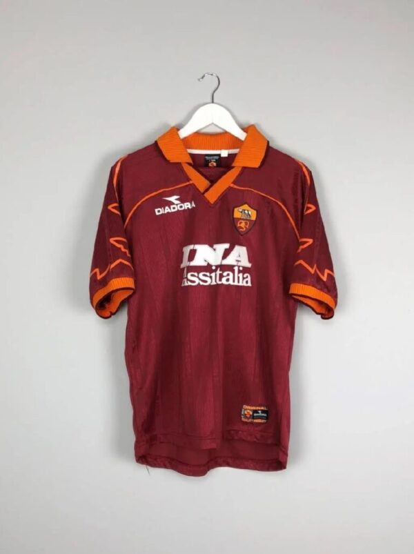 As Roma 1999 2000 Home Retro Jersey 35514