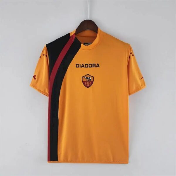 As Roma 2005 06 Home Retro Jersey 52221