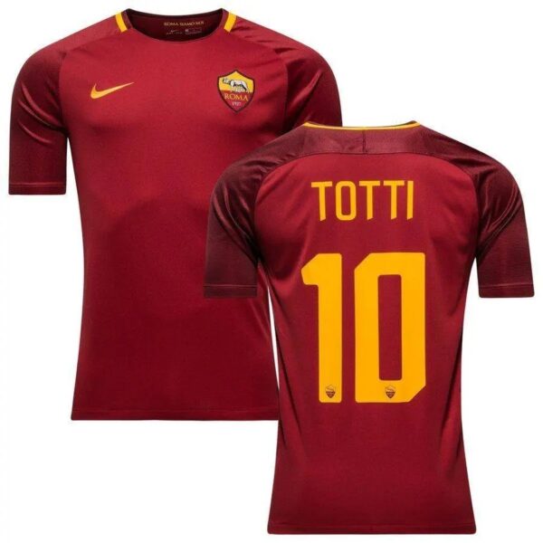 As Roma 201718 Home Retro Jersey 35509