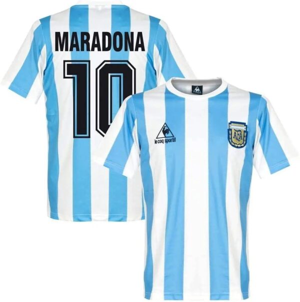 Argentina 1986 Maradona Home Retro Jersey 36568