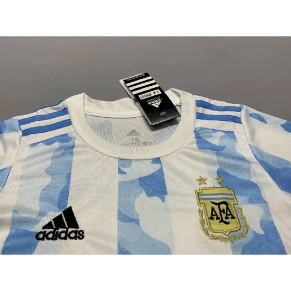 Argentina 2021 Home Kids Jersey And Shorts Kit 36610