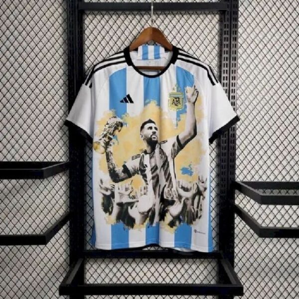 Argentina 202324 World Cup Championship Commemorative Edition Jersey 56631