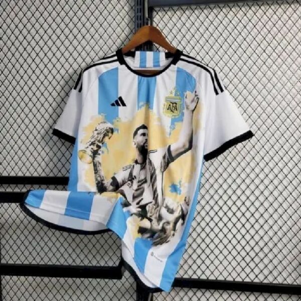 Argentina 202324 World Cup Championship Commemorative Edition Jersey 56633