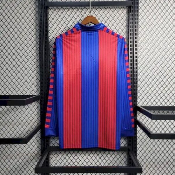 Barcelona 199192 Home Long Sleeve Retro Jersey 58220