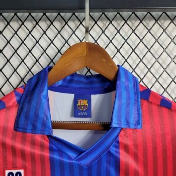 Barcelona 199192 Home Long Sleeve Retro Jersey 58226