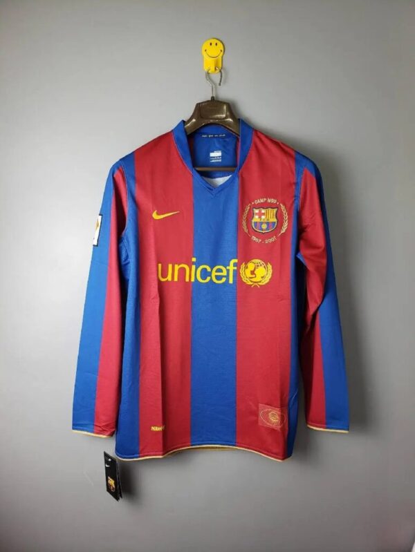 Barcelona 20072008 Ls Home Retro Jersey 32443