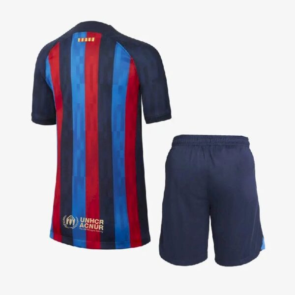 Barcelona 202223 Home Kids Jersey And Shorts Kit 42078