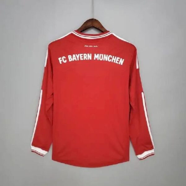 Bayern Munich 201314 Champions League Home Long Sleeve Retro Jersey 57477