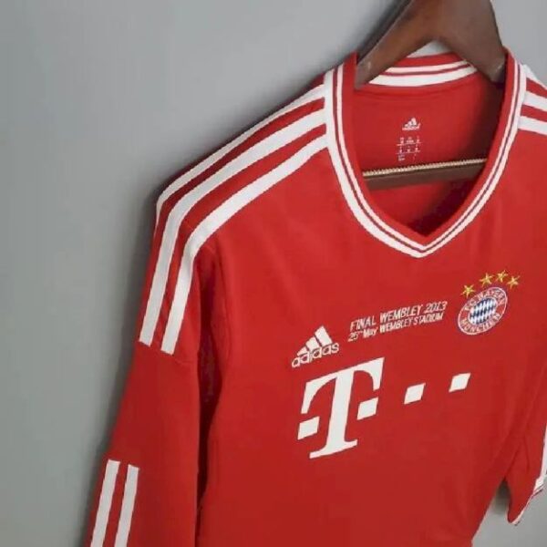 Bayern Munich 201314 Champions League Home Long Sleeve Retro Jersey 57481