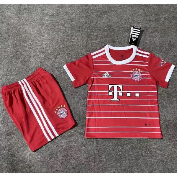 Bayern Munich 202223 Home Kids Jersey And Shorts Kit 36367