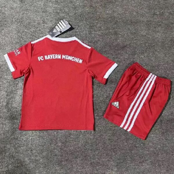 Bayern Munich 202223 Home Kids Jersey And Shorts Kit