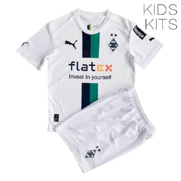 Borussia Monchengladbach 202223 Home Kids Jersey And Shorts Kit 45874