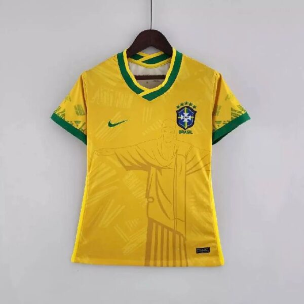 Brazil 2022 Special Womens Jersey Yellow 40109