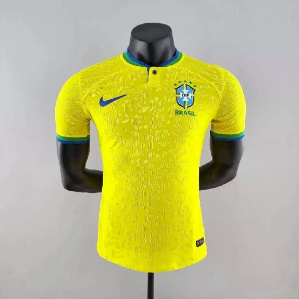 Brazil 2022 World Cup Home Player Version Jersey 46075