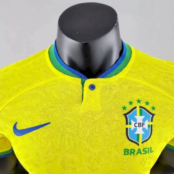 Brazil 2022 World Cup Home Player Version Jersey 46078