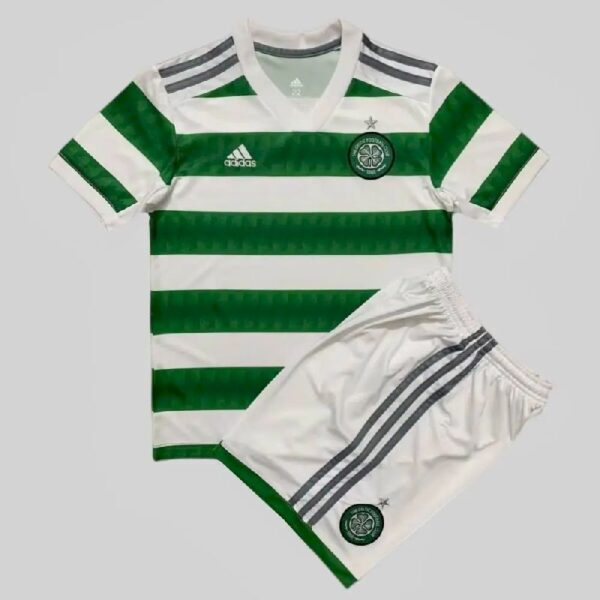 Celtic 202223 Home Kids Jersey And Shorts Kit 1