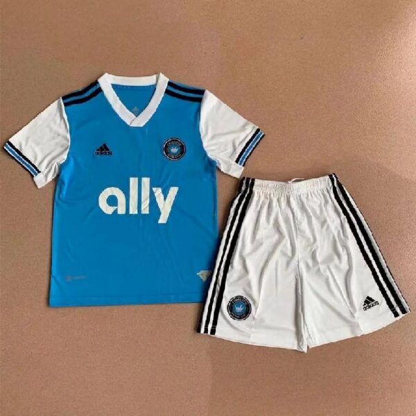 Charlotte Fc 2022 Primary Kids Jersey And Shorts Kit 47854