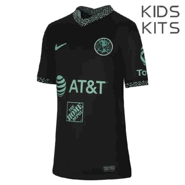 Club America 2022 Third Kids Jersey And Shorts Kit 36028