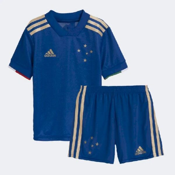 Cruzeiro 2021 Centenary Home Kids Jersey And Shorts Kit 41308