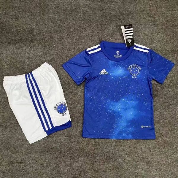 Cruzeiro 2022 Home Kids Jersey And Shorts Kit 41359