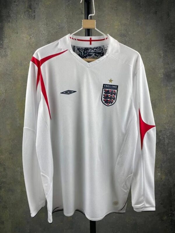 England 2006 World Cup Home Ls Retro Jersey 35825