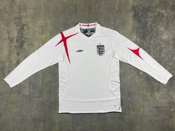 England 2006 World Cup Home Ls Retro Jersey 35830