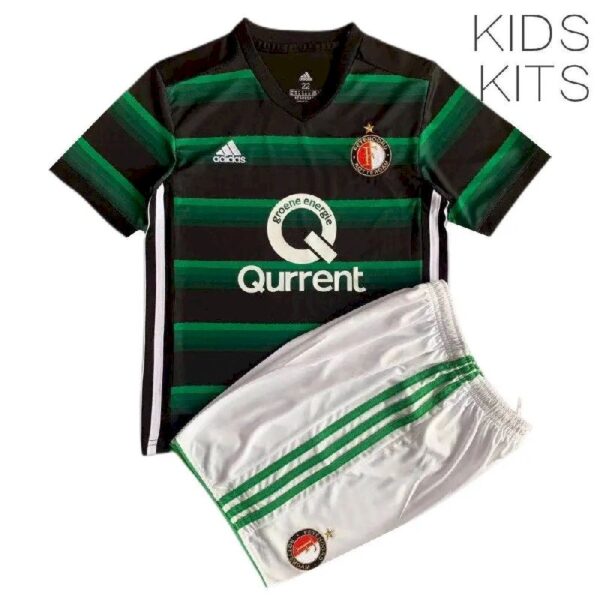 Feyenoord 201718 Away Kids Jersey And Shorts Kit 41438