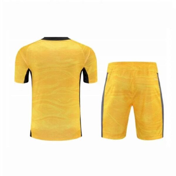 Flamengo 2021 Goalkeeper Kids Jersey And Shorts Kit Yellow