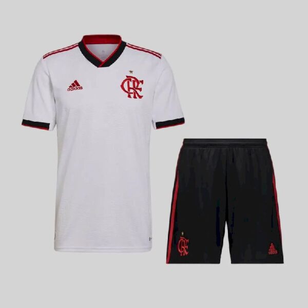 Flamengo 2022 Away Kids Jersey And Shorts Kit 45074