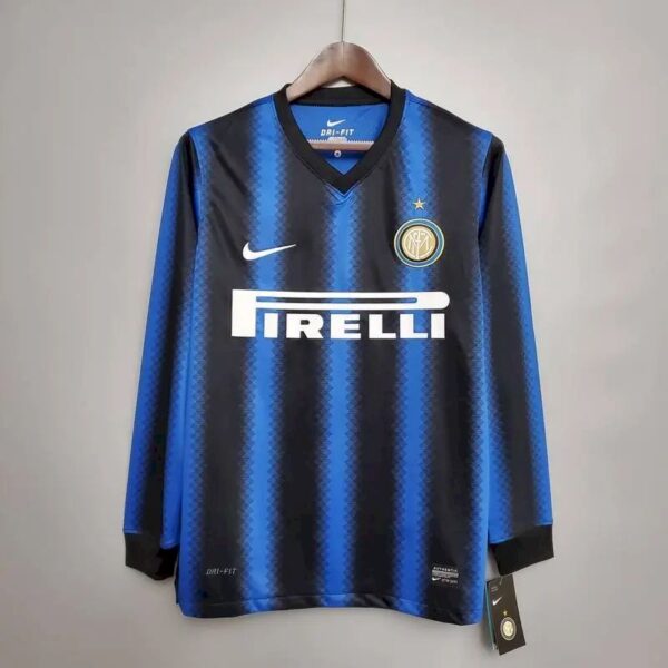 Inter Milan 201011 Home Long Sleeves Retro Jersey 59721