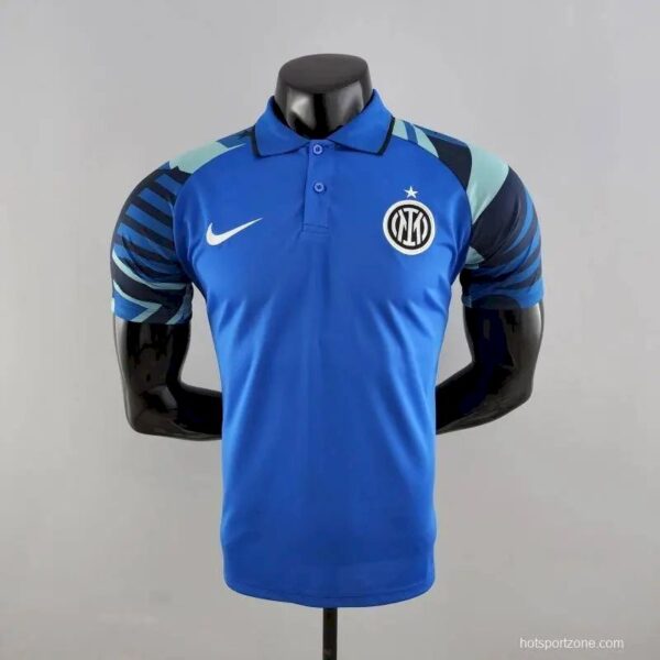 Inter Milan 202223 Polo Blue Boutique Jersey 46054