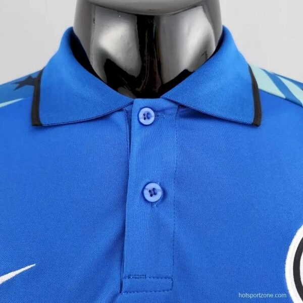 Inter Milan 202223 Polo Blue Boutique Jersey 46059