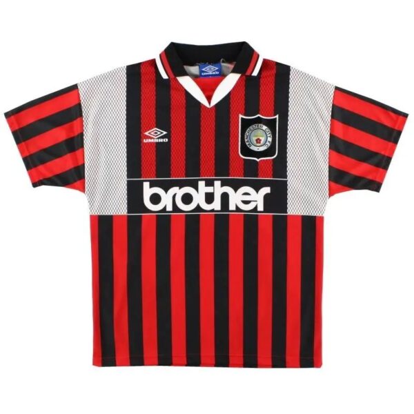 Manchester City 19941996 Away Retro Jersey 33735