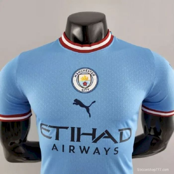 Manchester City 202223 Home Player Version Jersey 39914