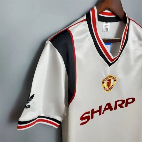 Manchester United 1985 White Retro Jersey 52605