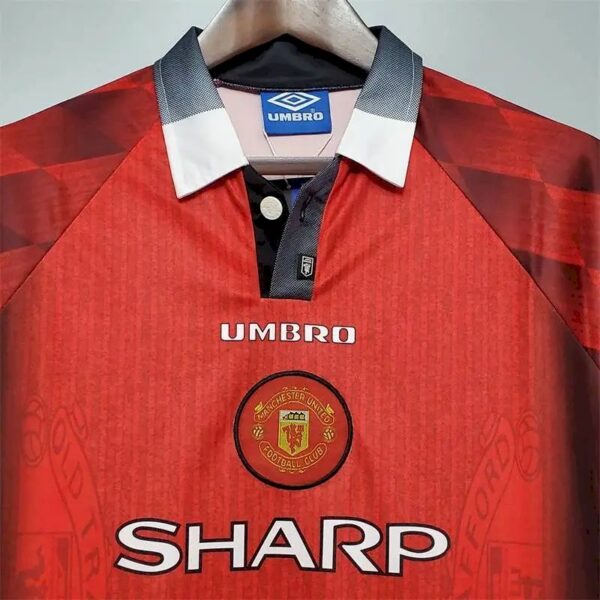 Manchester United 1996 Home Long Sleeve Retro Jersey 52541