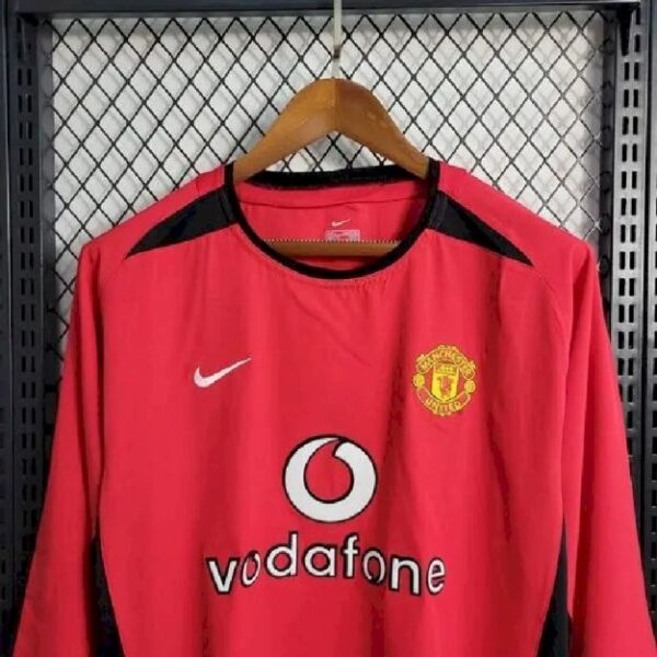 Manchester United 200204 Home Long Sleeve Retro Jersey 58185