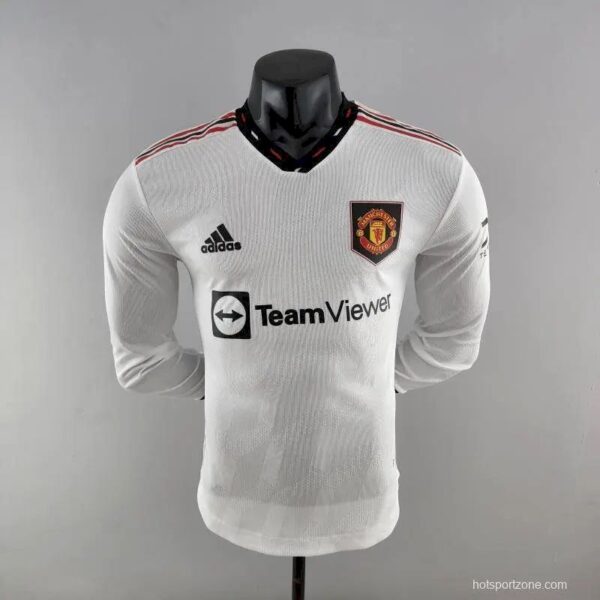 Manchester United 202223 Away Long Sleeve Player Version Jersey 45986