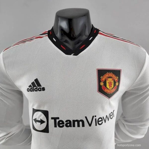 Manchester United 202223 Away Long Sleeve Player Version Jersey 45987