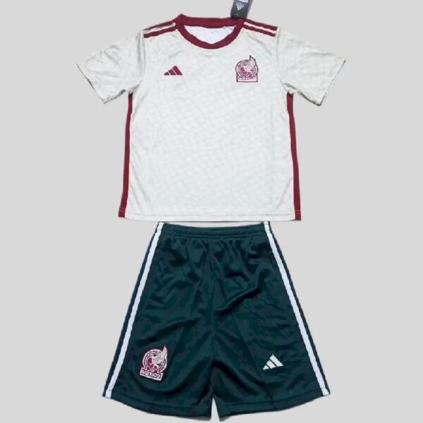 Mexico 2022 Away Kids Jersey And Shorts Kit 43857