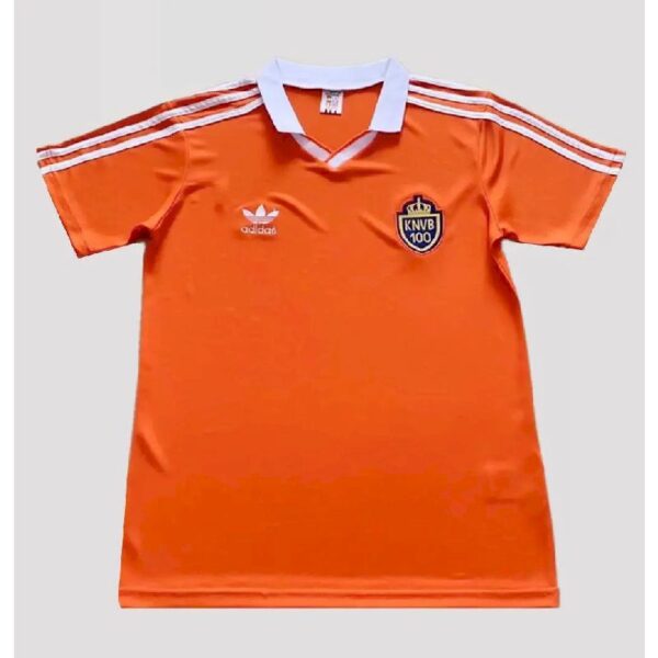 Netherlands 1988 Home 100 Years Commemorate Retro Jersey 46418