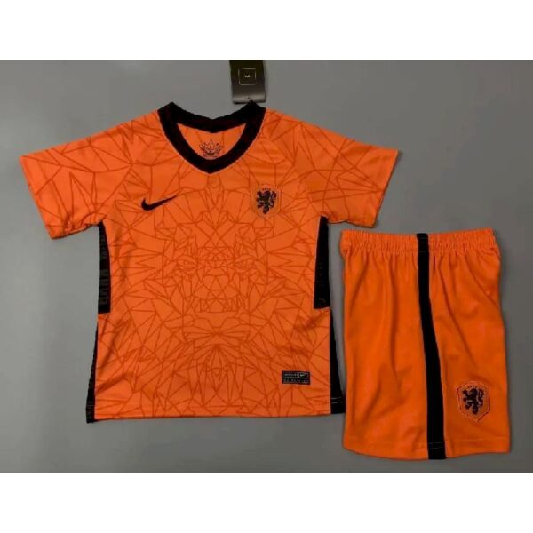 Netherlands 2021 Home Kids Jersey And Shorts Kit 46405